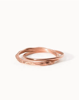 PURELEI Double Match Anxiety Ring roségold