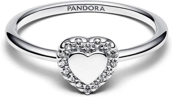 Pandora Engravable heart halo ring (193801C01)