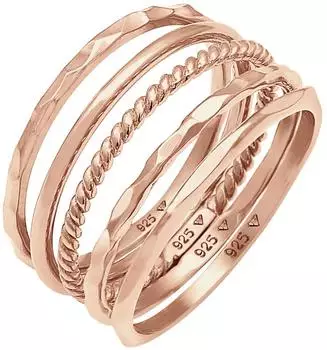 Elli Stapelringe Set 5er 925 Sterling Silber (4050878635930)