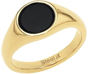 Amor Cupidon Ring Edelstahl Unisex Schwarz (2037300)