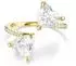 Swarovski Mesmera Offener Ring Herzschliff, Pavé, Weiß, 18K vergoldet