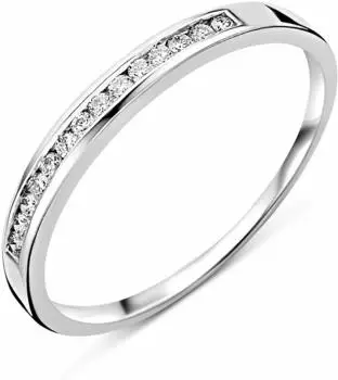 Miore Weißgoldring mit 14 Diamanten (M0582W)