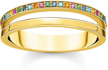 Thomas Sabo Ring Double (TR2316-488-7) colored stones gold
