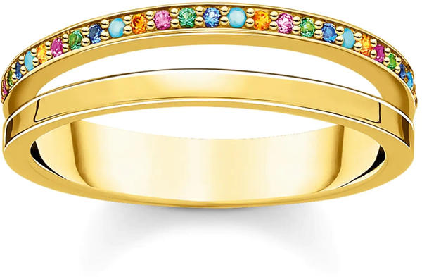 Thomas Sabo Ring Double (TR2316-488-7) colored stones gold