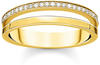 Thomas Sabo Ring Double (TR2316-414-14) white stones gold