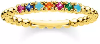 Thomas Sabo Ring Dots with Stones (TR2323-488-7) gold/colourful stones