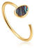 Ania Haie Ltd Ania Haie Gold Tidal Abalone Adjustable Ring (R027-02G)