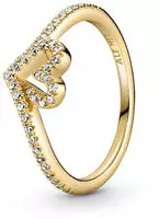 Pandora 169302C01 Damenring Herz Funkelnder Wunsch Goldfarben