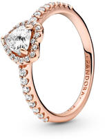 Pandora 188421C02 Damen-Ring Funkelndes Herz Wei&szlig;