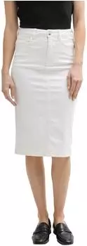 Tom Tailor Midi-Jeansrock Whisper White (1046439_10315)