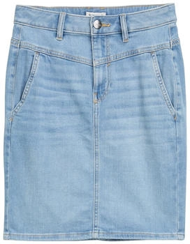Tom Tailor Jeansrock mit Stretch-Anteil Clean Light Stone Blue Denim (1046438_10112)