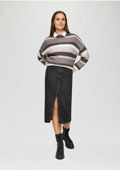 s.Oliver Midi-Jeansrock mit Gehschlitz grau 2153986.97Z4.
