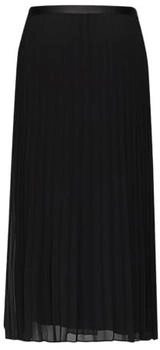s.Oliver Plissierter Rock mit elastischem Bund schwarz 2149952.9999.