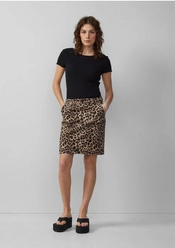 s.Oliver Pencilskirt mit All-over-Print braun 2165193.99A9.