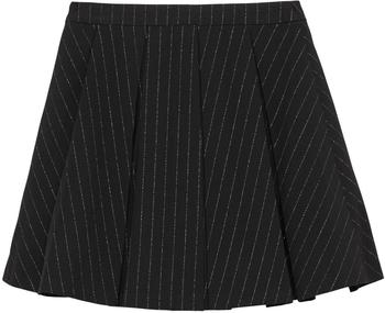 s.Oliver Faltenrock in Mini-Länge mit Glitzer-Nadelstreifen schwarz 2156719.9999.