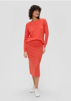 s.Oliver Midirock mit Strickmuster Orange 2144469.2590.