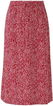 s.Oliver Midi-Rock aus Viskose mit Eingrifftaschen und Tunnelzug rot 2166512.35B0.