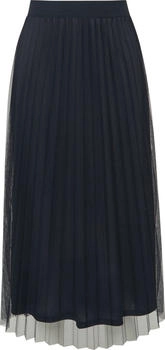 s.Oliver Eleganter Midirock aus plissiertem Mesh blau 2161287.5959.