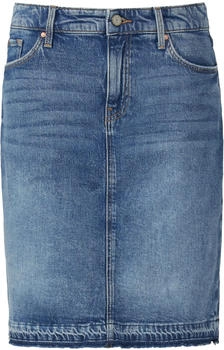 s.Oliver Kurzer Jeansrock mit offenem Saum blau 2166198.56Z7.
