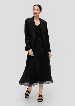 s.Oliver Midi-Rock aus Chiffon schwarz 2142715.9999.