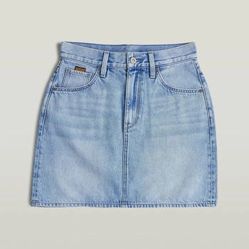 G-Star Viktoria Short Rock Clean Edge Hellblau sun faded blue cape D24387-D932-H110
