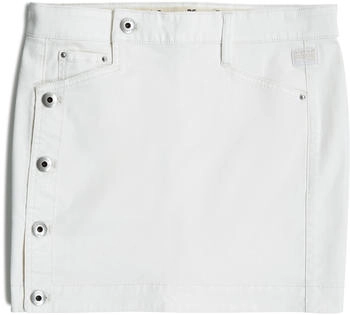 G-Star Minirock Button Through Weiß lt chalk gd D26012-C106-G377