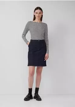 s.Oliver Jeansrock mit aufgesetzten Taschen 360° Denim blau 2168695.59Z8.