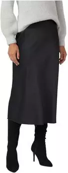 s.Oliver Satin-Rock in Midi-Länge schwarz 2173927.9999.