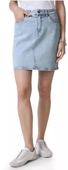 Street One Frauen Jeansrock im Bleached-Look in Blau Gr: (F36179217141)