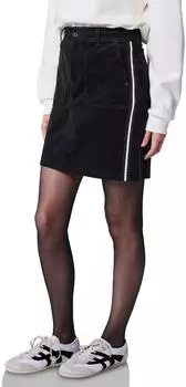 Street One Frauen Cord-Rock mit Gallonstreifen in Schwarz Gr: (F36184110001)