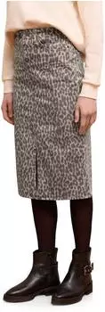 Street One Studio Frauen Midi-Rock in Beige Gr: (F36188117808)