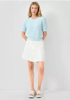 s.Oliver Minirock mit Knöpfen creme 2178454.0300.