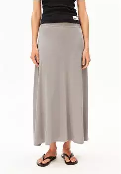 armedangels ILENIAA LARAA MIDI-ROCK TENCEL™ Lyocell Mix grau (30005935-3444)