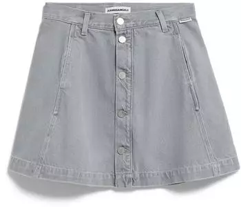 armedangels PANELLED JEANS-MINI-ROCK TENCEL™ Lyocell-Mix grau (30008489-3549)