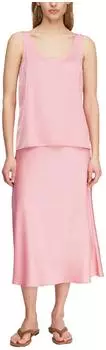Comma Satin-Midirock mit Elastikbund pink (2179792.4180)