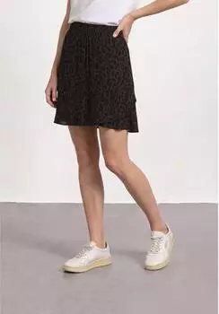 Street One Skort mit Volants und Print Braun (A36195427516)