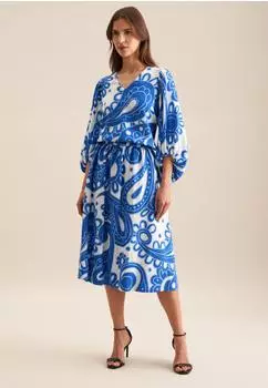 Seidensticker Rock Paisley Blau (60.137603-0016- )
