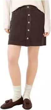 s.Oliver Cord-Minirock mit Knopfleiste braun 2182031.8945.
