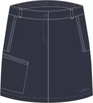 CMP 2-in-1 Rock kurz anthrazit (Damen) (36T5896-U423)