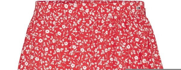 Tommy Hilfiger Viscose Floral Print Embroidery Mini Skirt (DW0DW08145) deep crimson