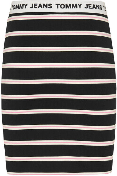 Tommy Hilfiger Stripe Repeat Logo Bodycon Skirt (DW0DW10144) black multi