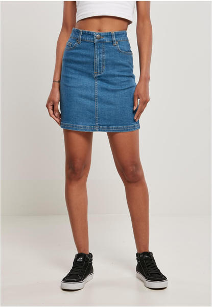 Urban Classics Ladies Organic Stretch Denim Mini Skirt (TB4799-03673-0005) clearblue washed