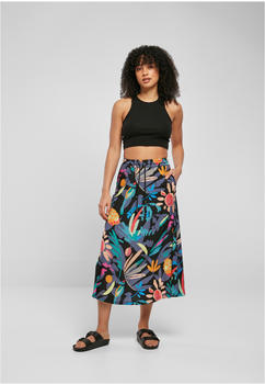 Urban Classics Ladies Viscose Midi Skirt (TB4099-03665-0046) blackfruity