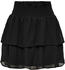 Only Ann Star Layered Smock Skirt (15251508) black