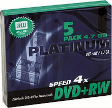 Bestmedia DVD+RW 4,7GB 120min 4x 5er Slimcase