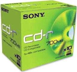 Sony CD-R 700MB 80min 48x 10er Jewelcase