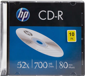 HP CD-R 700MB 80min 52x 10er Slimcase