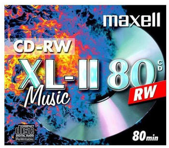 Maxell CD-RW XL-II Music 700MB 80min 52x 1er Jewelcase