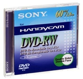 Sony DVD-RW Mini 2,8GB 60min 2x doppelseitig 1er Jewelcase