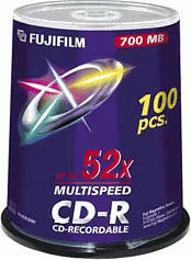 Fuji Magnetics CD-R 700MB 80min 52x 100er Spindel